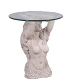 Mermaid End Table (Head) Roman Stone Finish - Image 4