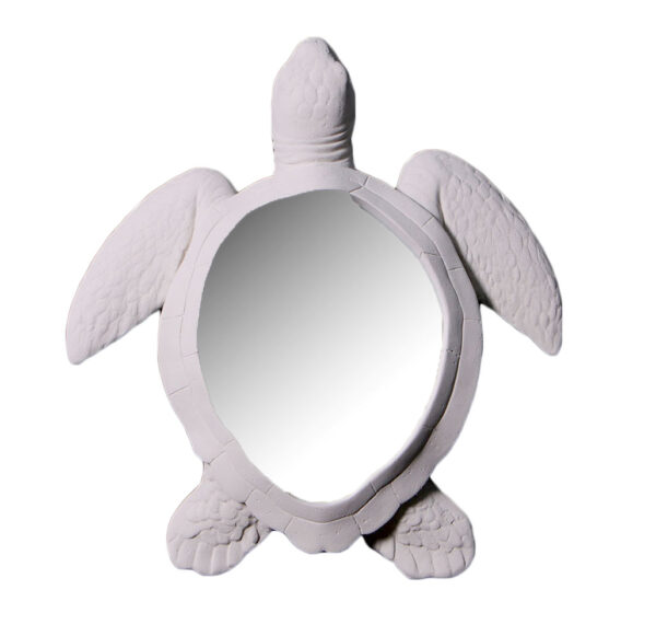 Sea Turtle Mirror Whitestone Finish