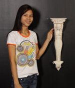 Mermaid Pilaster Whitestone finish - Image 2