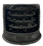 Set of 6 Porthole Drink Coasters with Heavy Duty Anchor Designed Holder Antique Silver - Image 4