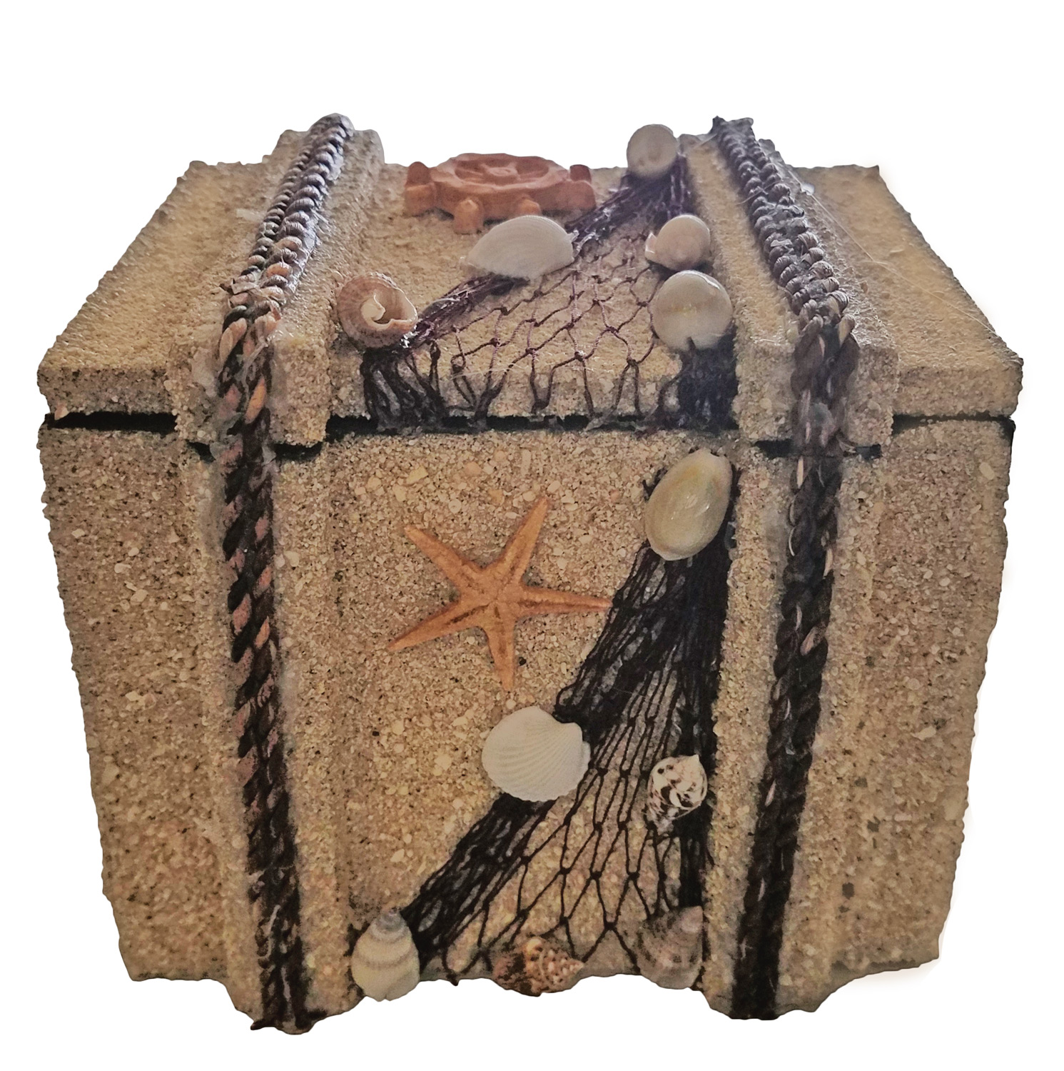 IH005-1 Trinket Box Beach and Sand Nautical Storage - Image 1