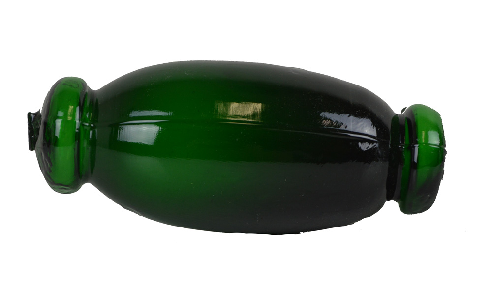 KE013-green-fatty-japanese-glass-float 6”L Dark Green Fatty Japanese Glass Float - Image 1