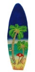 18” Beach Surfboard Metal Wall Sign