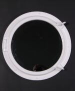 24” Duco White Finish Porthole Mirror Fiberglass Resin - Image 2