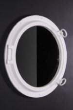24” Duco White Finish Porthole Mirror Fiberglass Resin - Image 4
