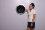 20" Silver Leaf Finish Porthole Mirror with No Dog Ears Non Opening Wall Mount - Image 3