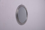 20" Silver Leaf Finish Porthole Mirror with No Dog Ears Non Opening Wall Mount - Image 6