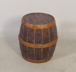 18" H Brown and Gold Whiskey Barrel Large Sculpture - Image 5
