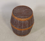 18" H Brown and Gold Whiskey Barrel Large Sculpture - Image 6