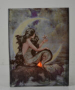 8"H Beauty of the Sea Mermaid Glass Vase with Tea Light Candle Holder - Image 3