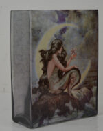 8"H Beauty of the Sea Mermaid Glass Vase with Tea Light Candle Holder - Image 4