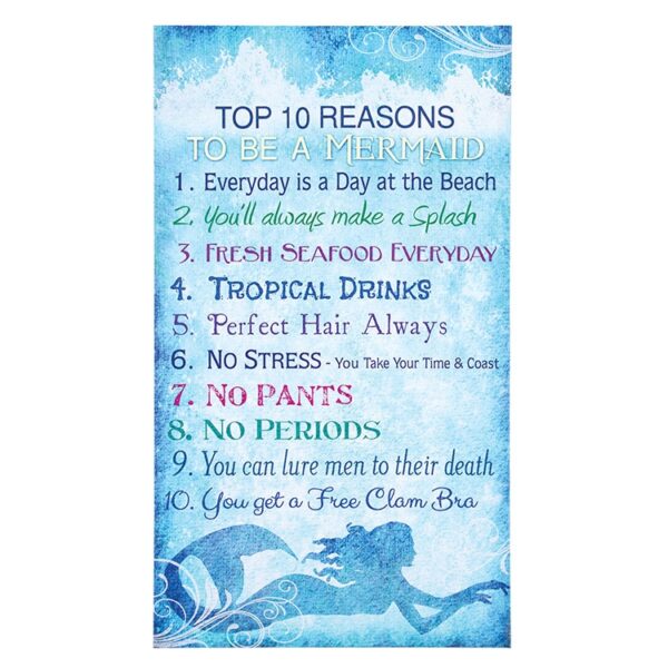 Top 10 Reasons to be a Mermaid Canvas Wall Art