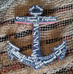 Anchor of Nautical Words Wooden Plaque - Image 2