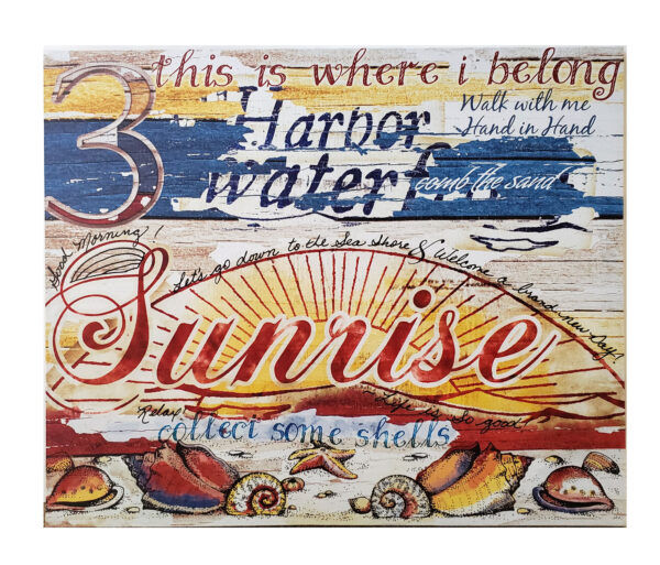 Where I Belong, Large Canvas Coastal Print (Sunrise)