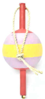 9.5"H Key West Colored Wooden Round Fishing Float - Hanging Decor