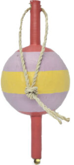 9.5"H Key West Colored Wooden Round Fishing Float - Hanging Decor - Image 2