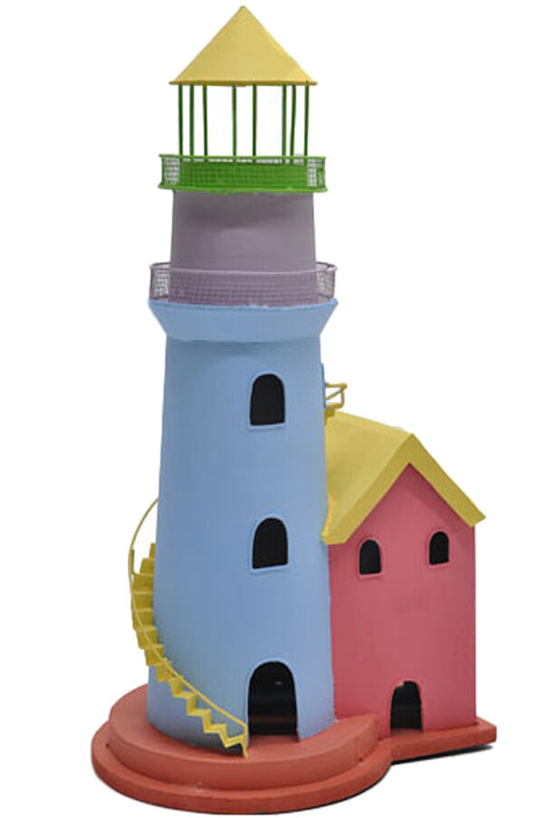 Key West Colored Tin Lighthouse Figure
