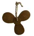 10.5” Natural Brown Wooden Boat Propeller Decor
