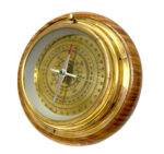 6”Dia Solid Brass Directional Desktop Compass