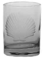 RO091-sea-shell-double-old-fashioned-glasses-set-4-gift-box Seashell Large Cocktail Glasses 14 oz Set of 4 - Image 1