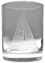 RO098-sailboat-double-old-fashioned-glasses-set-4-gift-box Sailboat Large Cocktail Glasses 14oz 4"H Set of 4 - Image 1