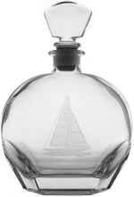 RO212-sailboat-glass-whiskey-decanter Sailboat Whiskey Decanter 23oz - Image 1