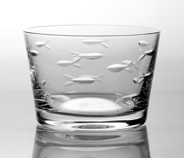 RO234-schooloffish_mini_bowl School of Fish Mini Conical Bowl - Image 1