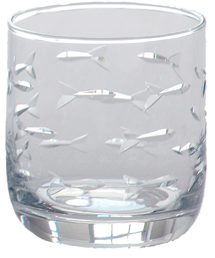 RO289-school-of-fish-10-oz-room-tumbler-glasses School of Fish 10oz Room Tumbler Glasses Set of 4 - Image 1