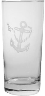Rope and Anchor Cooler Glasses 15oz Set of 4