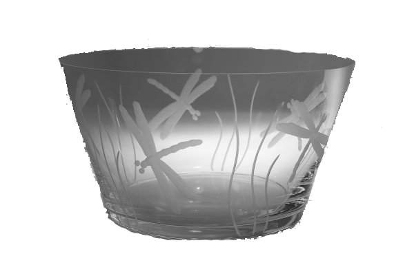 RO312-dragonfly-large-glass-bowl Dragonfly Large Glass Bowl 10"Dia - Image 1