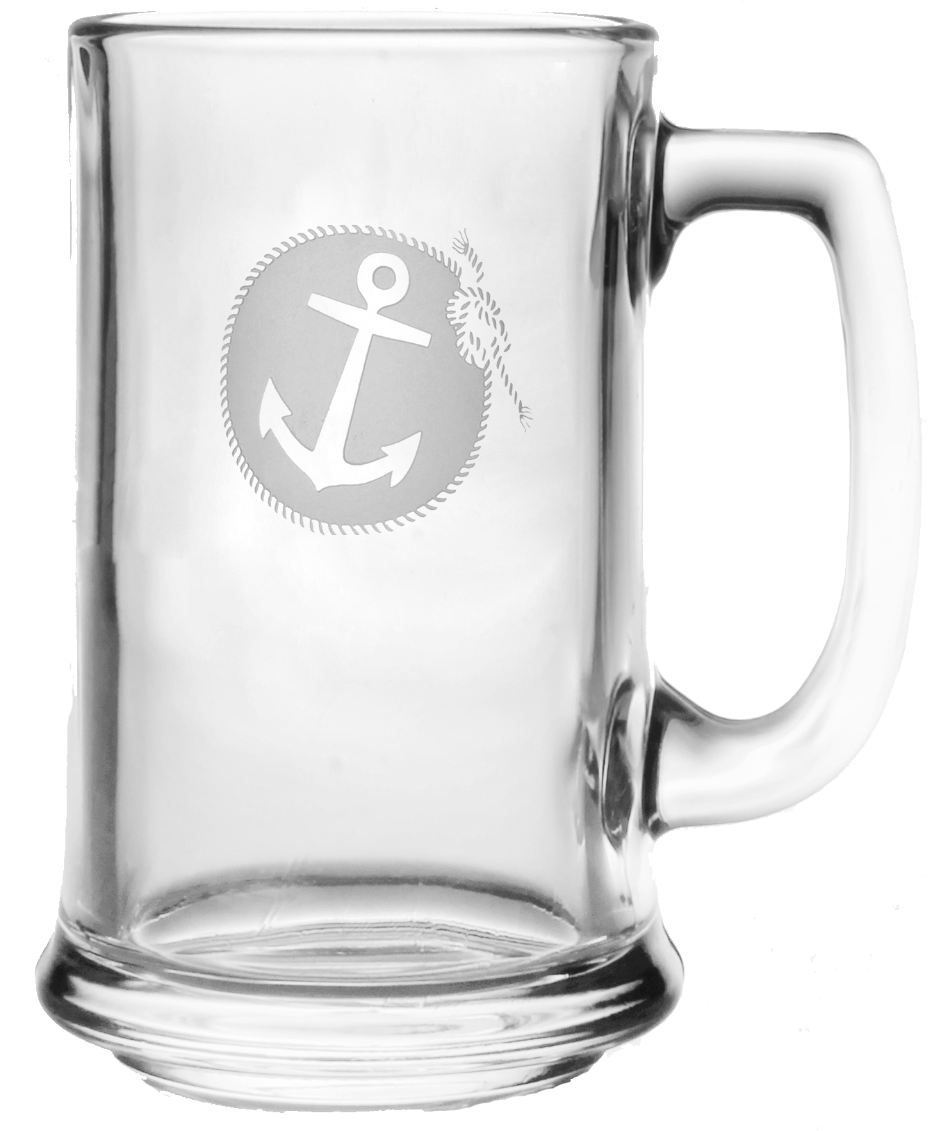 RO322-anchorage-glass-beer-mug 15oz Anchorage Glass Beer Mugs Set of 4 - Image 1