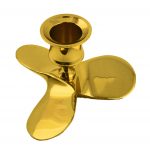 Boat Propeller Candle Holder Solid Brass 4.5"h