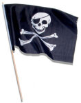 6" Pirate Flags Set of 12