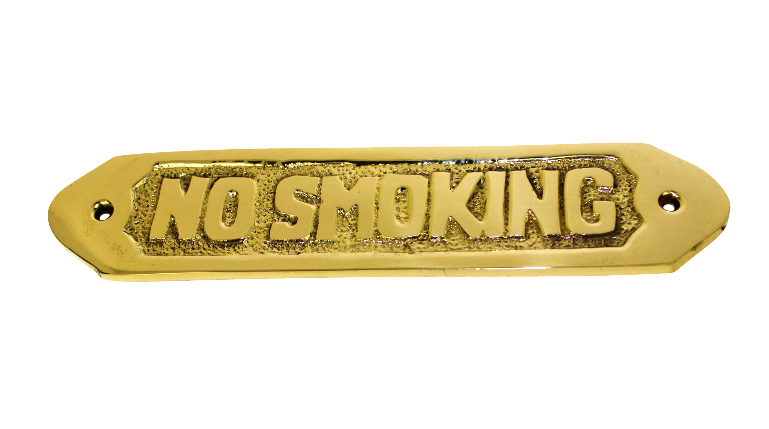 SE168_IMG_7516-No-Smoking-Plaque-Solid-Brass-6-Wall-Decor No Smoking Plaque Solid Brass 6" Wall Decor - Image 1