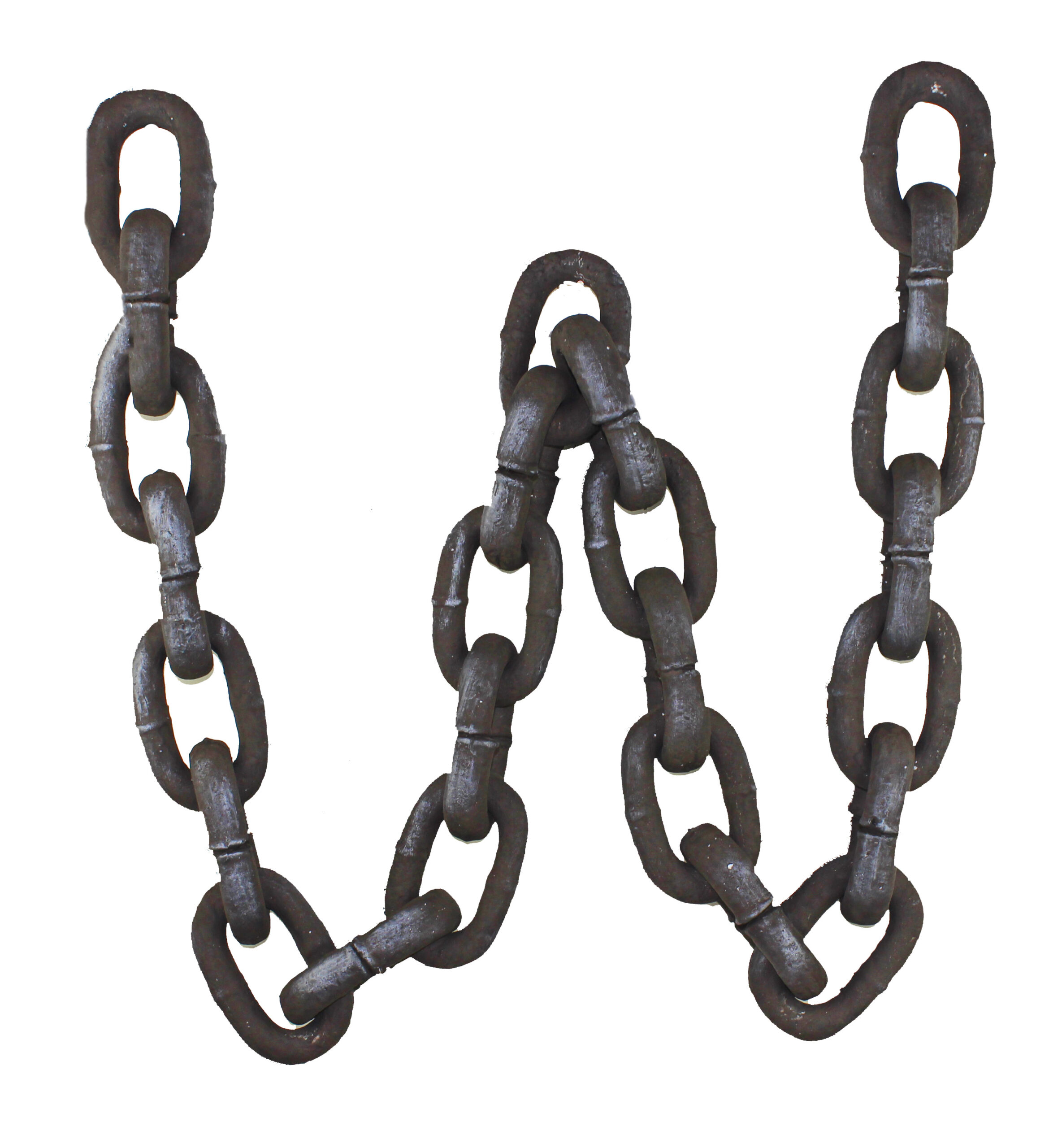 SE290 78 inch Decorative Nautical Styrofoam Chain - 3 inch 78"L Decorative Nautical Styrofoam Chain - 3"W