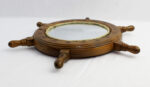 13"Dia Wooden Ship Wheel Wall Mirror - Image 3