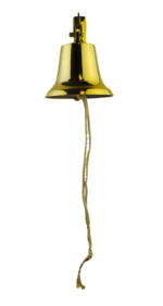 6"H Solid Brass Anchor Bell - Wall Mount - Image 3
