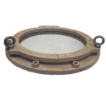Wooden Round Porthole Mirror - Image 2