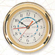 se543-7-5-captain-tide-clock-with-lacquer-coating 7.5" Captain Tide Clock with Lacquer Coating - Image 1