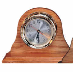 se546-4-5-inch-clock-with-base-lacquer-coating 4.5" Clock with Lacquer Coating with Base - Image 1