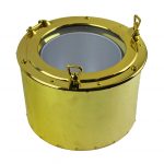 11.5"Dia Solid Brass Porthole Ice Bucket