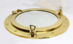 20"Dia Solid Brass Porthole Mirror - Image 2