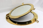 20"Dia Solid Brass Porthole Mirror - Image 3