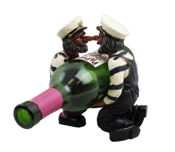 Double Sailors Nose to Nose Bottle Holder 7.5"H