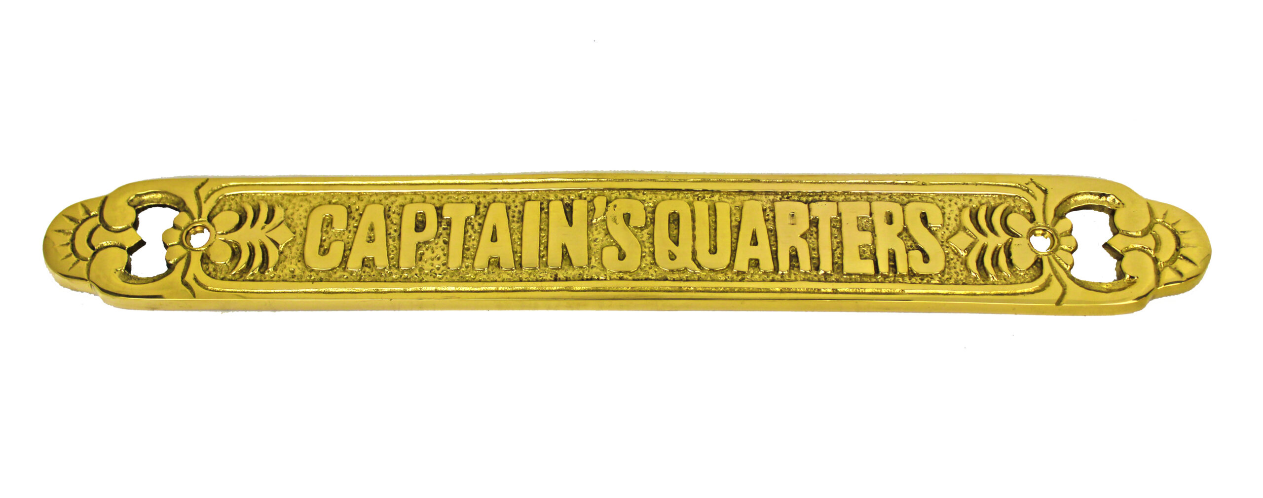 SE962_IMG_7467-Captains-Quarters-Plaque-Solid-Brass-12-Wall-Decor-Nautical-Tropical-Home-Decor Captains Quarters Plaque Solid Brass 12" Wall Decor Nautical Tropical Home Decor