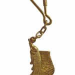 Keychain Sailfish Nautical Themed Brass