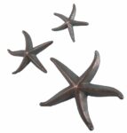 Starfish Trio Small Medium Large Verde Bronze