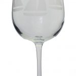 Sailboat Wine Glasses 9.5”H Set of 4