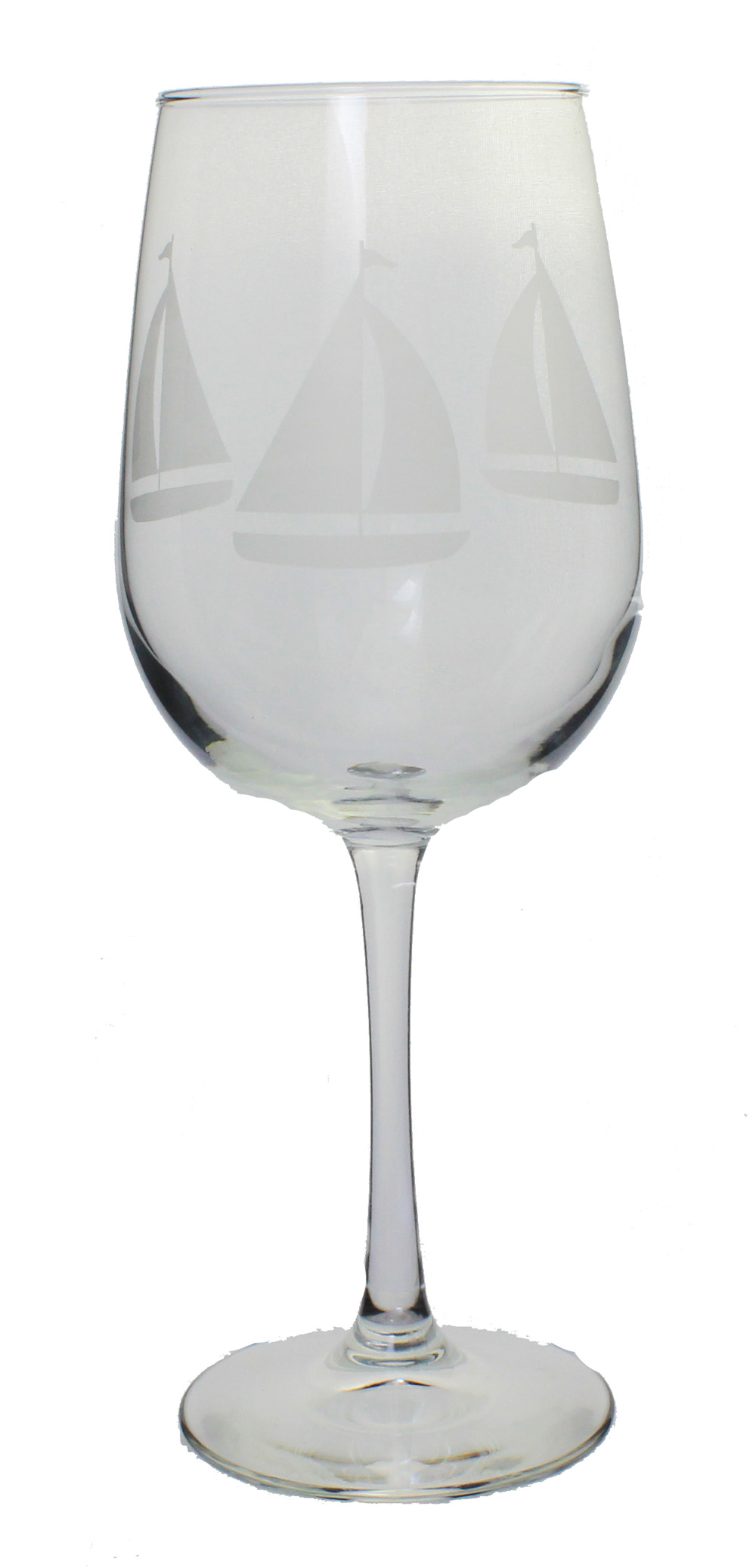 SO002-sailboat-wine-glass-set-of-4 Sailboat Wine Glasses 9.5”H Set of 4