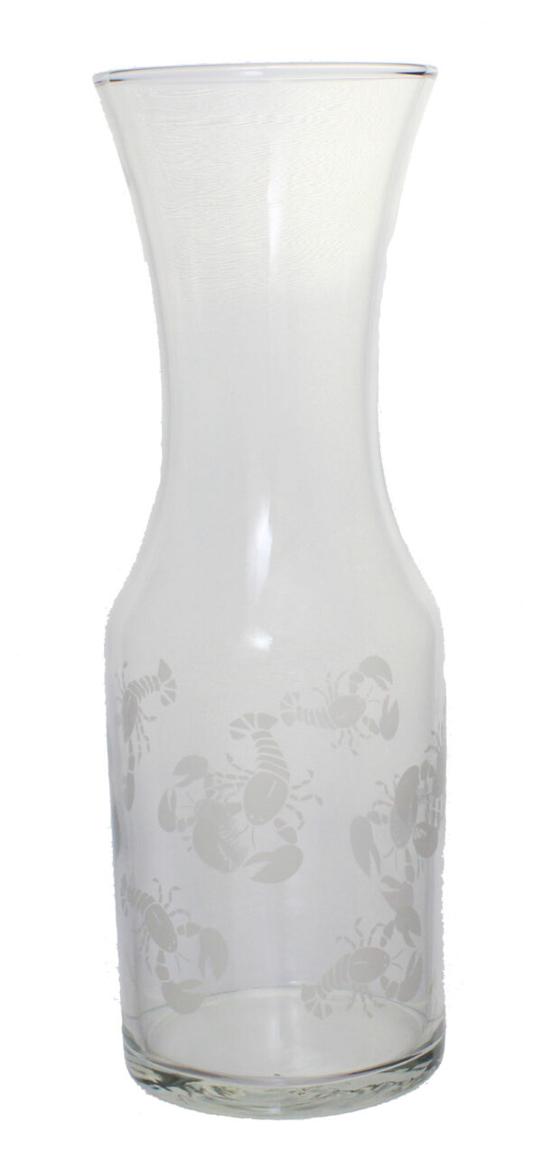 11”H Lobster Glass Carafe Serveware